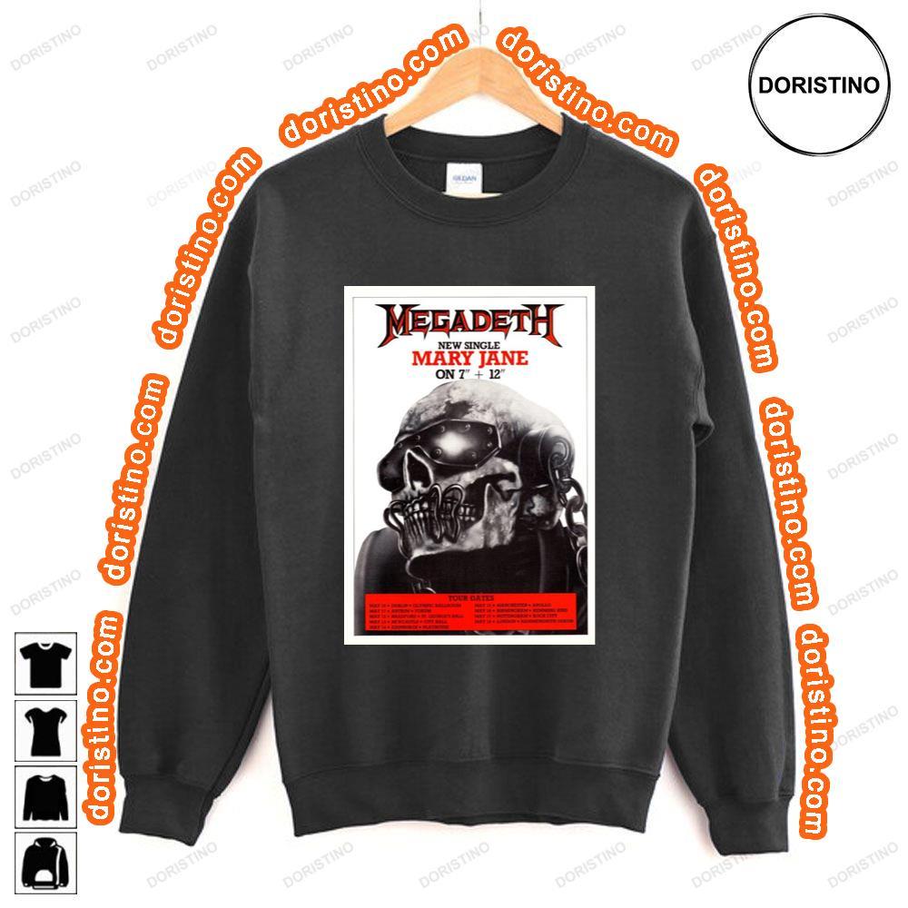 Megadeth Mary Jane So Far Good 1988 Tour Shirt Megadeth Mary Jane So Far Good 1988 Tour Shirt