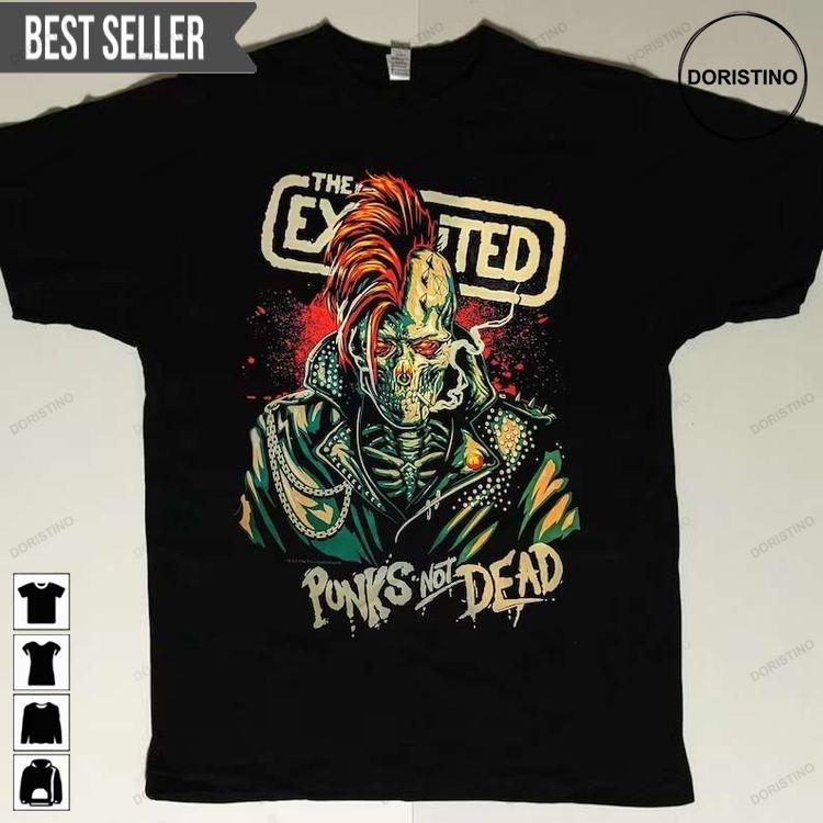 The Exploited Punks Not Dead Short-sleeve Awesome Shirt The Exploited Punks Not Dead Short-sleeve Awesome Shirt