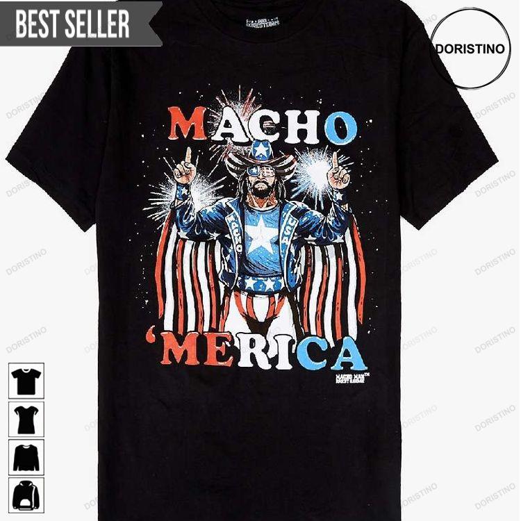 Wrestling Macho Merica Unisex Shirt Wrestling Macho Merica Unisex Shirt