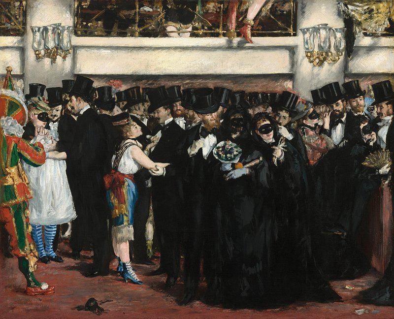 Douard Manet Masked Ball Opera Limited Edition Posters (No Frame)