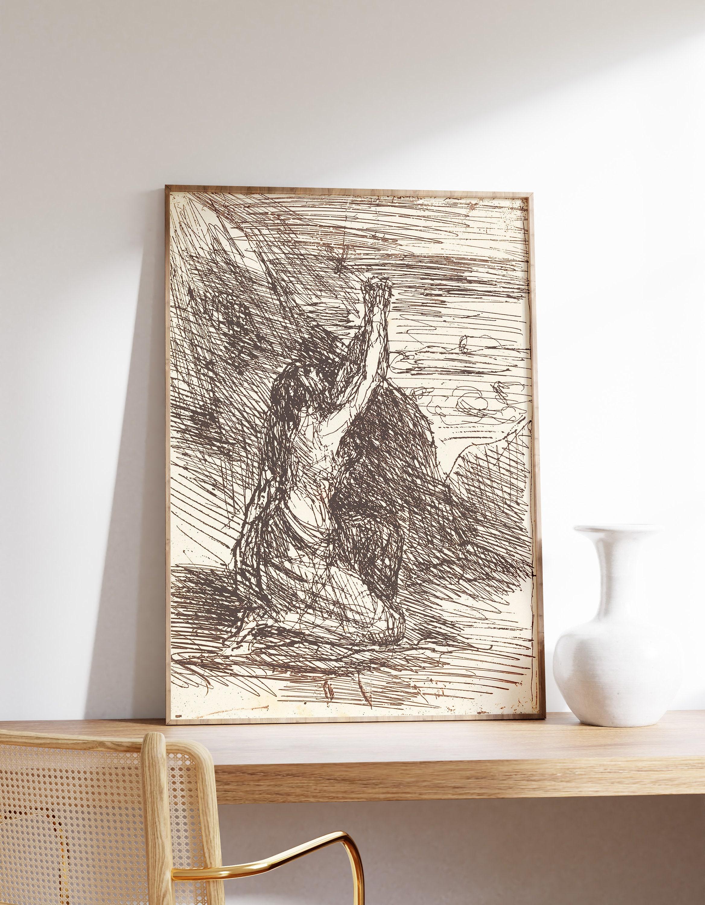 Jean Baptiste Camille Corot Mary Magdalene Kneeling 1858 Figurative Sketch Awesome Poster (No Frame) Jean Baptiste Camille Corot Mary Magdalene Kneeling 1858 Figurative Sketch Awesome Poster (No Frame)