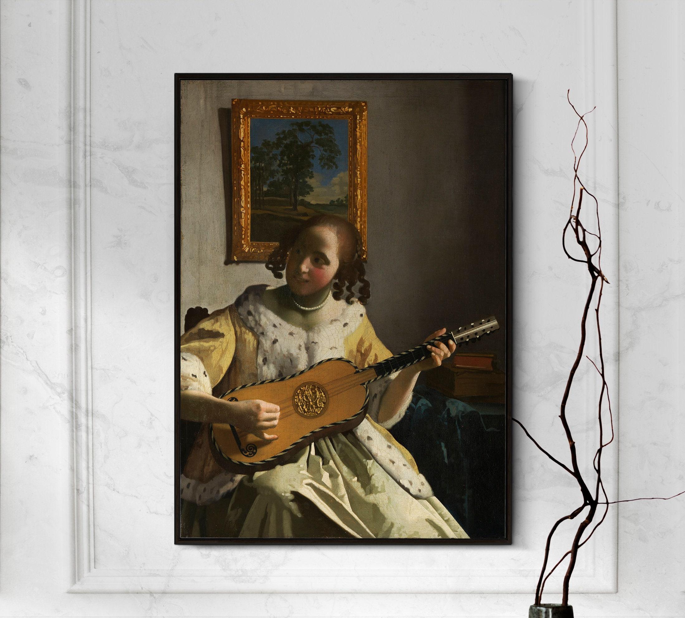 Johannes Vermeer The Guitar Player 1672 Limited Edition Posters (No Frame) Johannes Vermeer The Guitar Player 1672 Limited Edition Posters (No Frame)