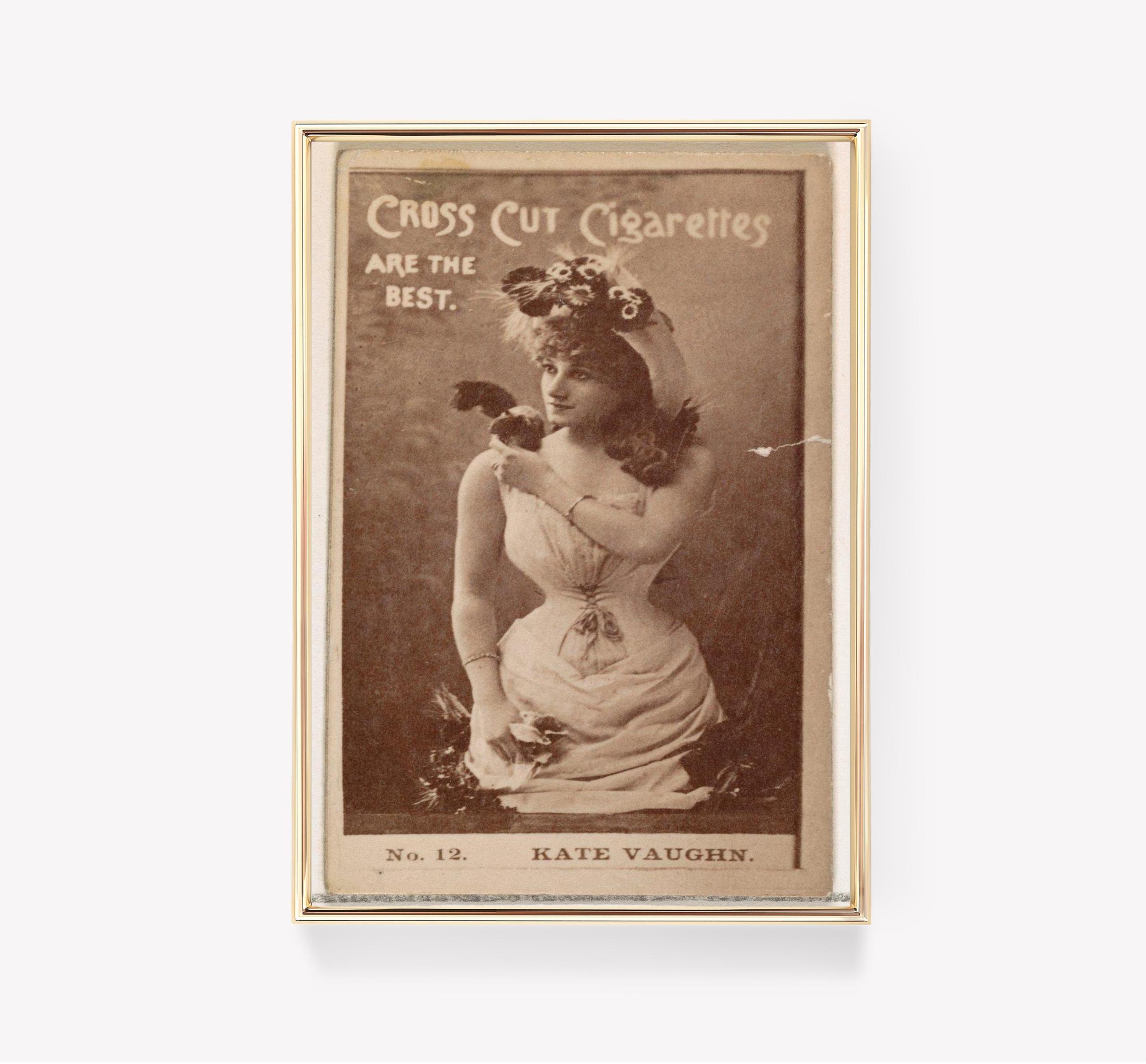 Kate Vaughn Cross Cut Cigarettes Vintage Ad Trending Style Poster (No Frame) Kate Vaughn Cross Cut Cigarettes Vintage Ad Trending Style Poster (No Frame)