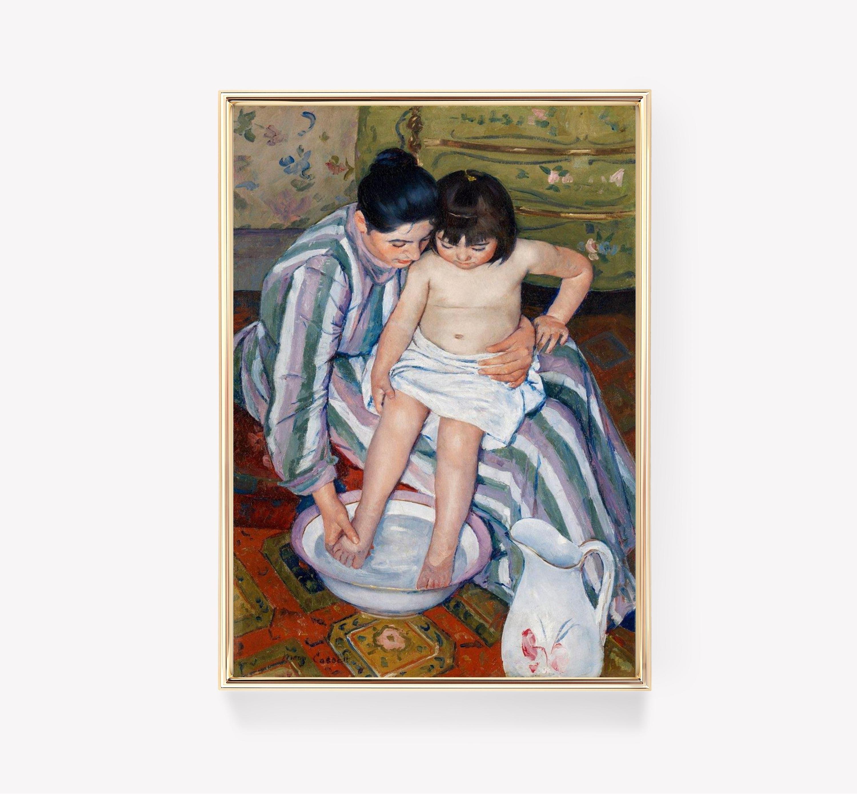 Mary Cassatt Art The Childs Bath Trending Style Poster (No Frame)