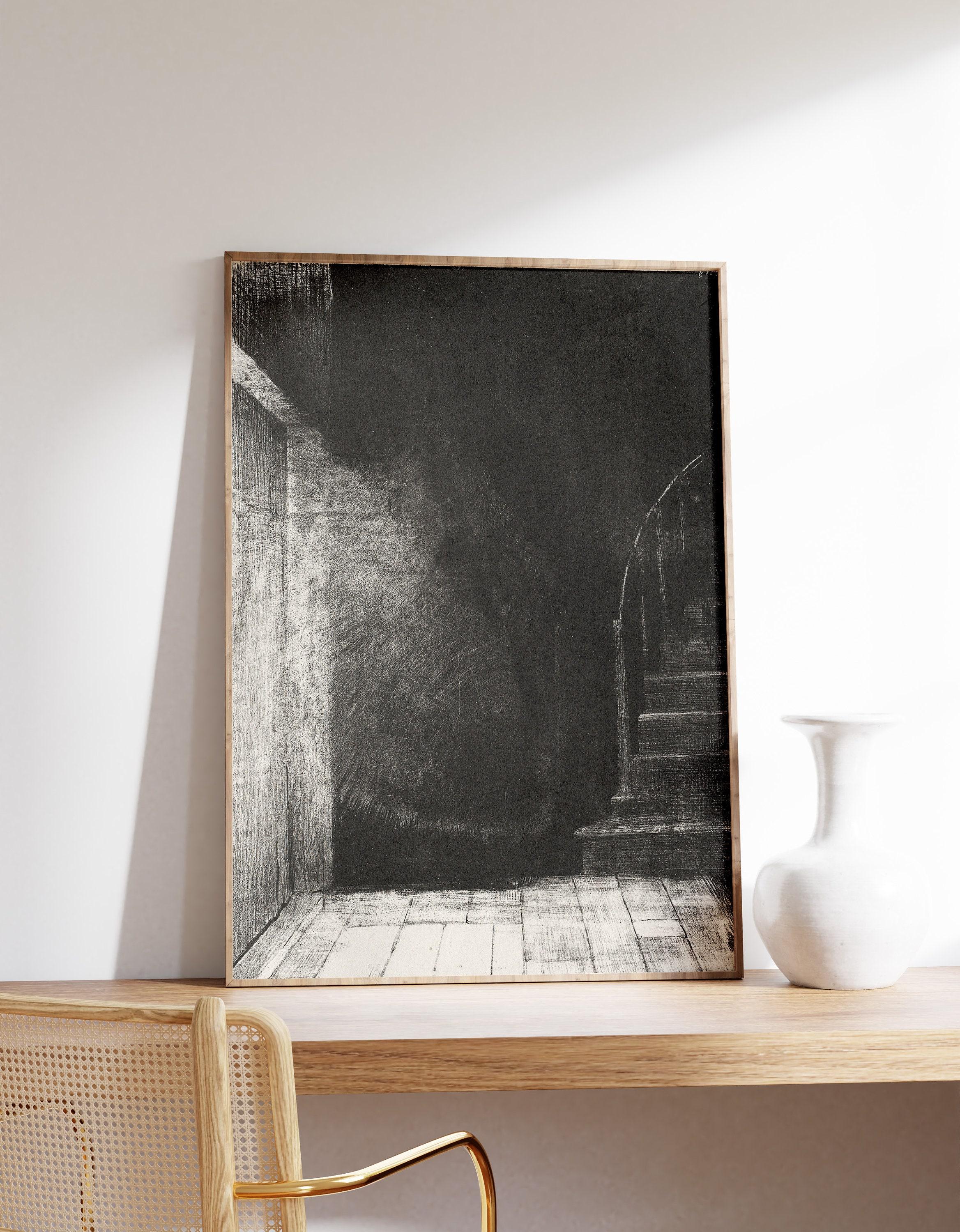 Odilon Redon I Saw A Large Pale Glimmer 1896 Vintage Limited Edition Posters (No Frame) Odilon Redon I Saw A Large Pale Glimmer 1896 Vintage Limited Edition Posters (No Frame)