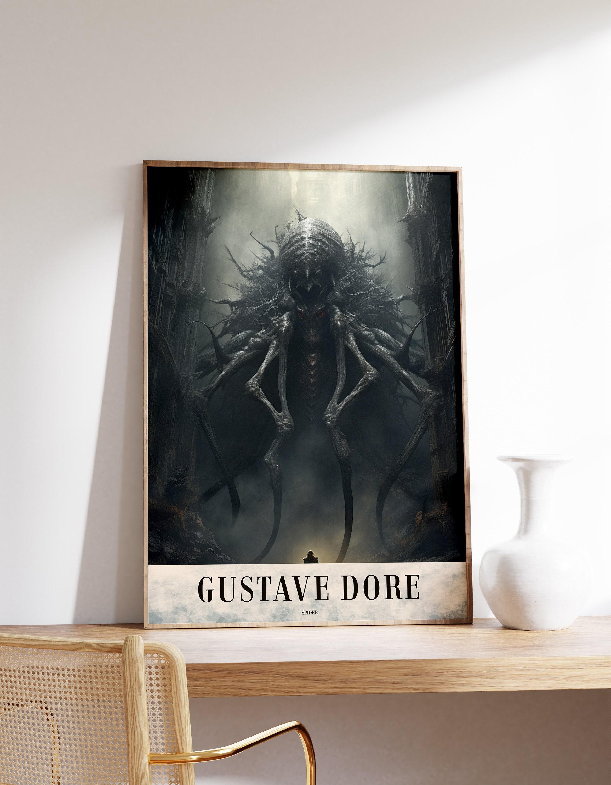 Spider Art Gustave Dore Gothic Trending Style Poster (No Frame) Spider Art Gustave Dore Gothic Trending Style Poster (No Frame)