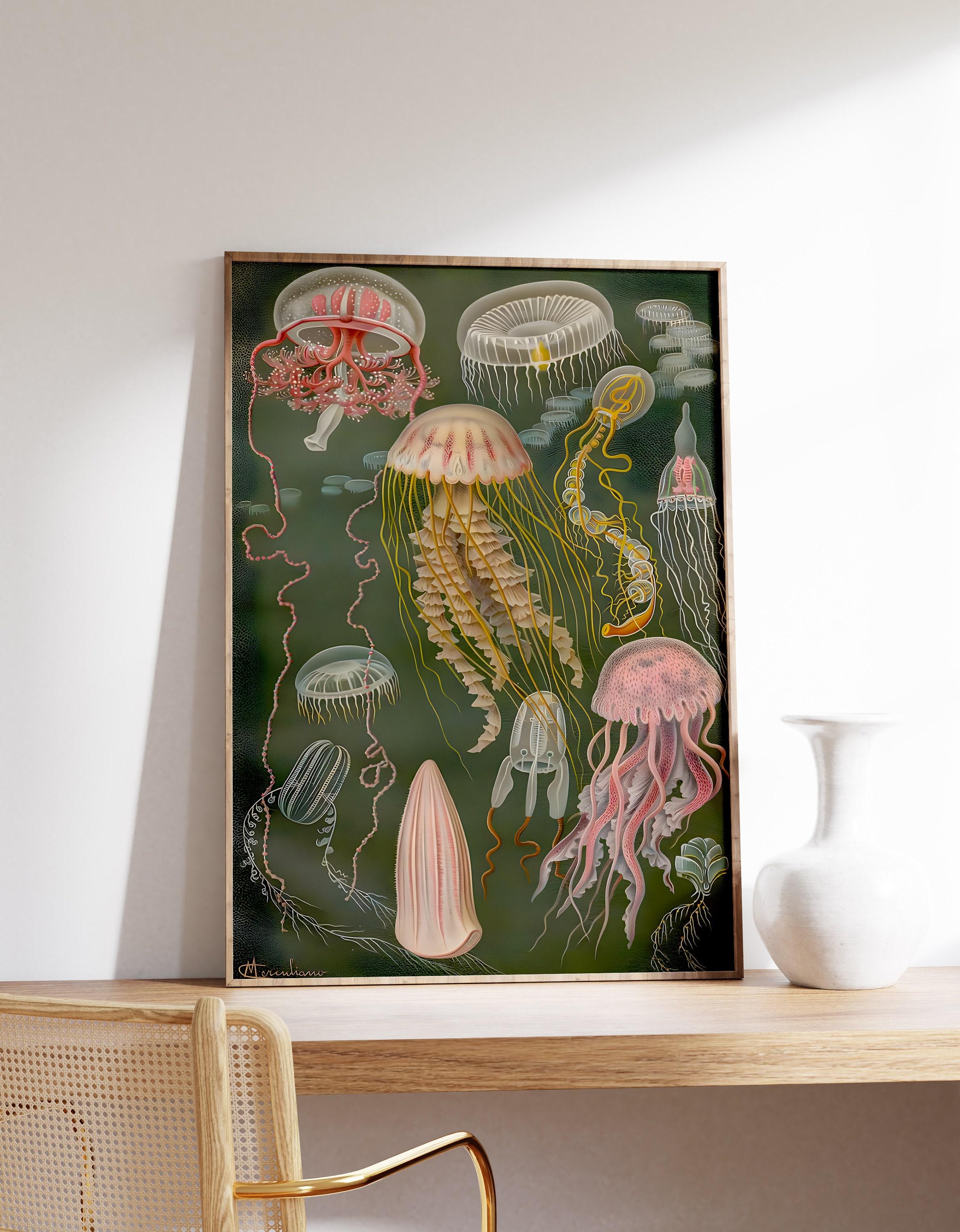 Vintage Jellyfish Awesome Poster (No Frame)