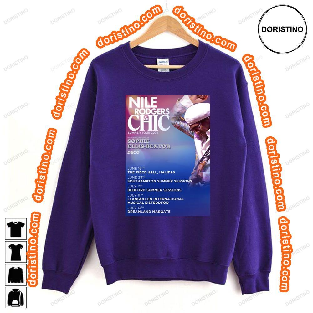 Nile Rodgers Chic Summer 2024 Uk Tour Halifax Southton Bedford Llangollen Dreamland Margate Shirt Nile Rodgers Chic Summer 2024 Uk Tour Halifax Southton Bedford Llangollen Dreamland Margate Shirt