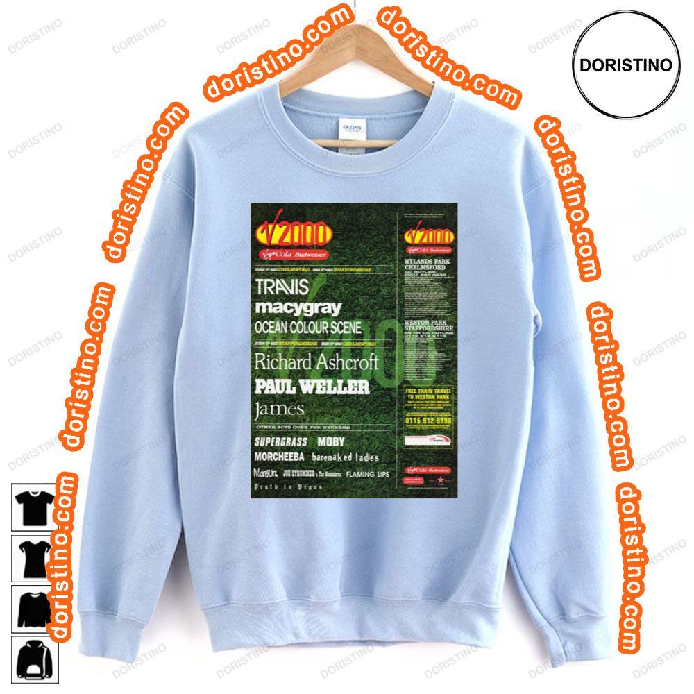 V Festival 2000 Travis Richard Ashcroft Awesome Shirt V Festival 2000 Travis Richard Ashcroft Awesome Shirt