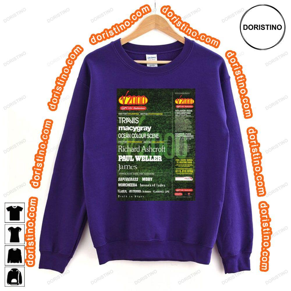 V Festival 2000 Travis Richard Ashcroft Awesome Shirt V Festival 2000 Travis Richard Ashcroft Awesome Shirt