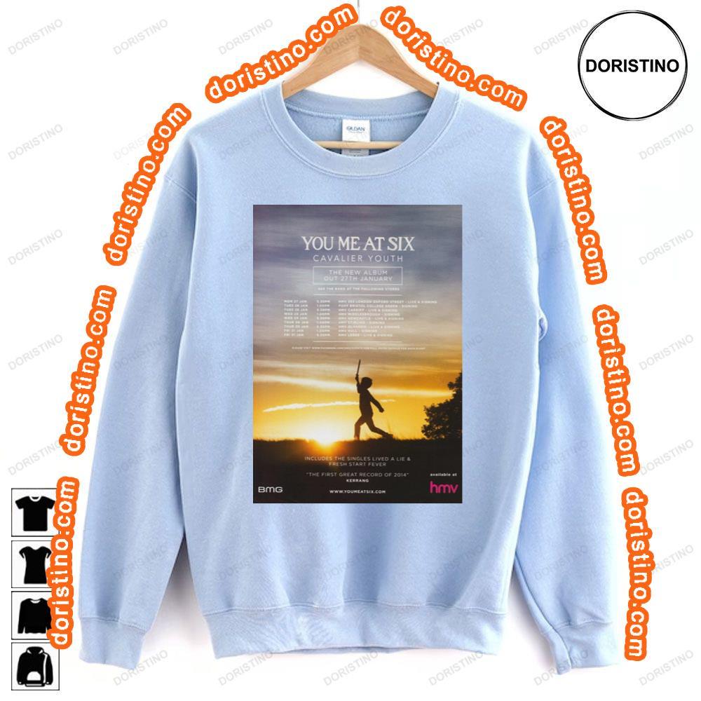 You Me At Six Cavalier Youth 2014 Uk Tour Tshirt You Me At Six Cavalier Youth 2014 Uk Tour Tshirt