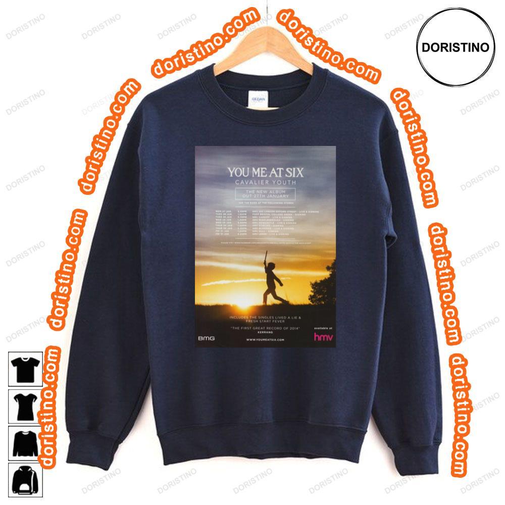 You Me At Six Cavalier Youth 2014 Uk Tour Tshirt You Me At Six Cavalier Youth 2014 Uk Tour Tshirt