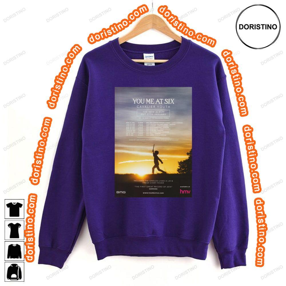 You Me At Six Cavalier Youth 2014 Uk Tour Tshirt You Me At Six Cavalier Youth 2014 Uk Tour Tshirt