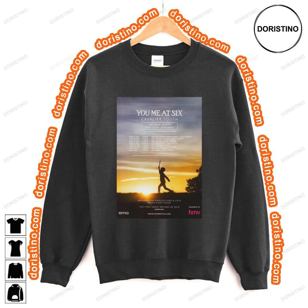 You Me At Six Cavalier Youth 2014 Uk Tour Tshirt You Me At Six Cavalier Youth 2014 Uk Tour Tshirt