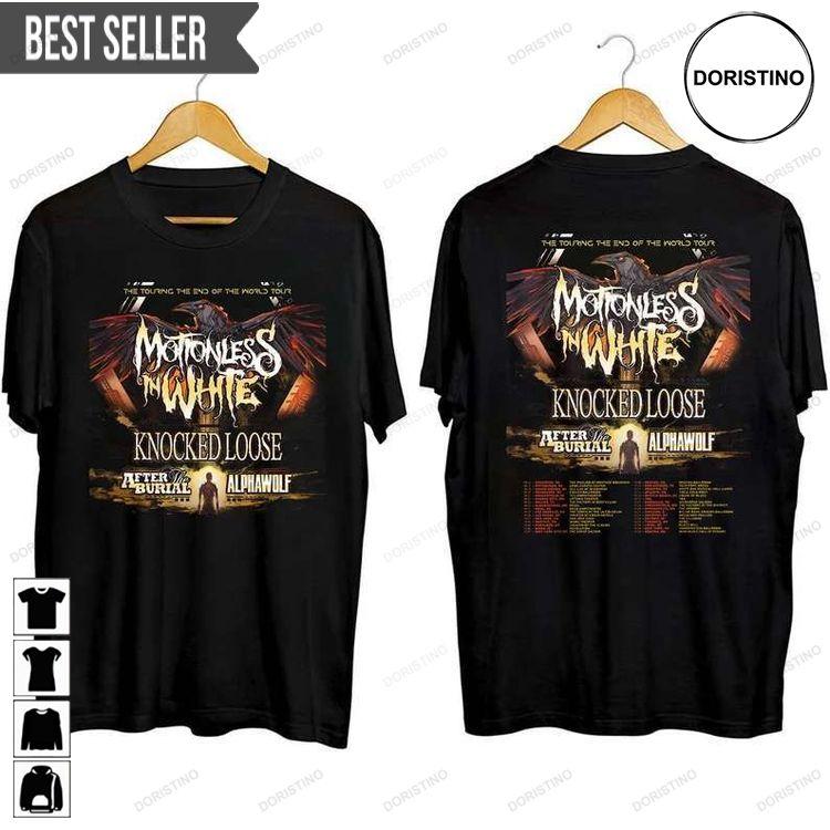 Motionless In White The Touring The End Of The World Tour 2023 Short-sleeve Tshirt Motionless In White The Touring The End Of The World Tour 2023 Short-sleeve Tshirt