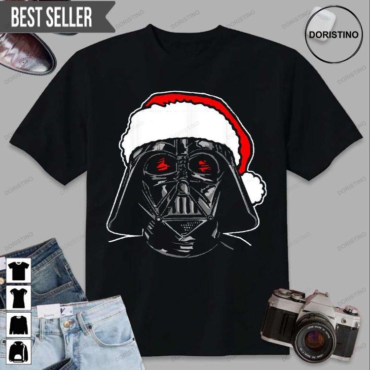 Santa Darth Vader Sketch Christmas Star Wars Tshirt