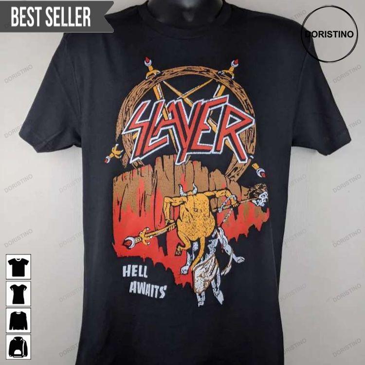Slayer Hell Awaits Unisex Awesome Shirt