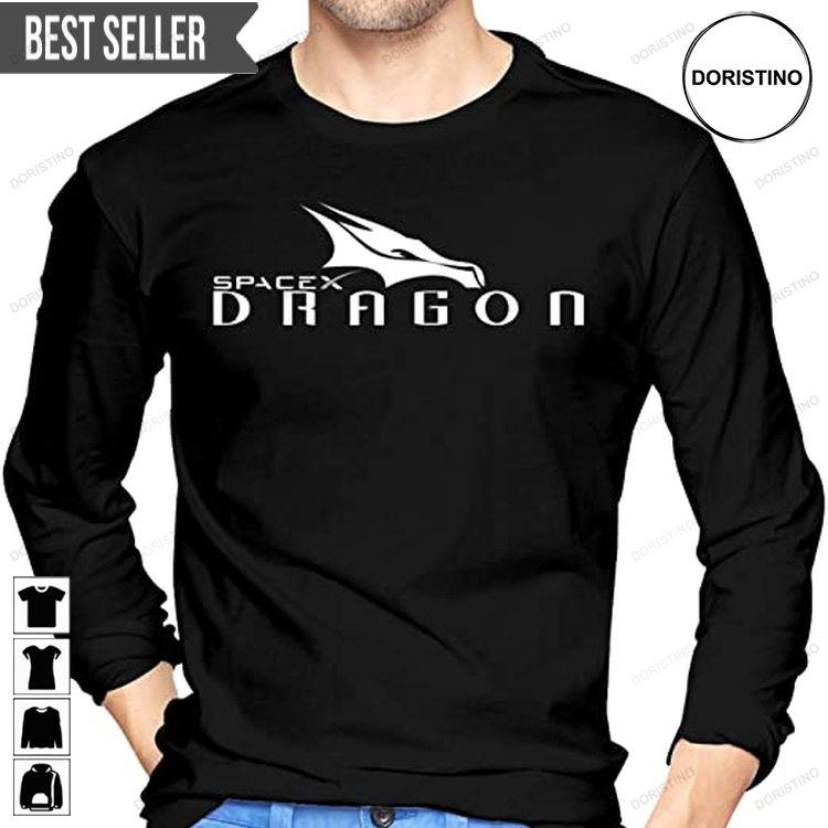 Spacex Dragon Mens Crewneck Cotton Running Shirt