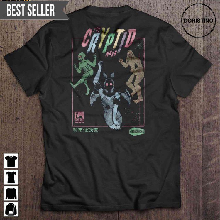 The Cryptid Mash Halloween Short Sleeve Tshirt