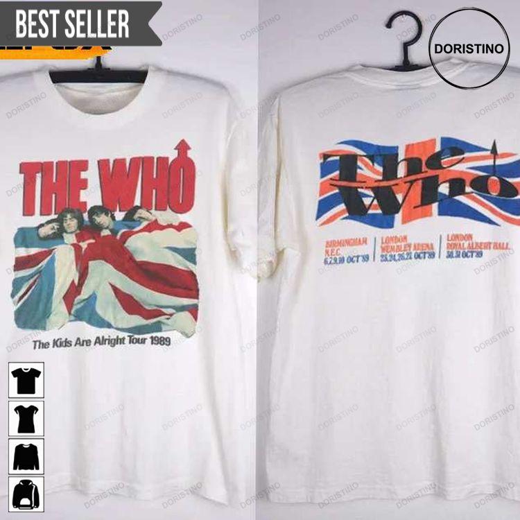 The Who Rock Band Music The Are Alright Tour 1989 Shirt