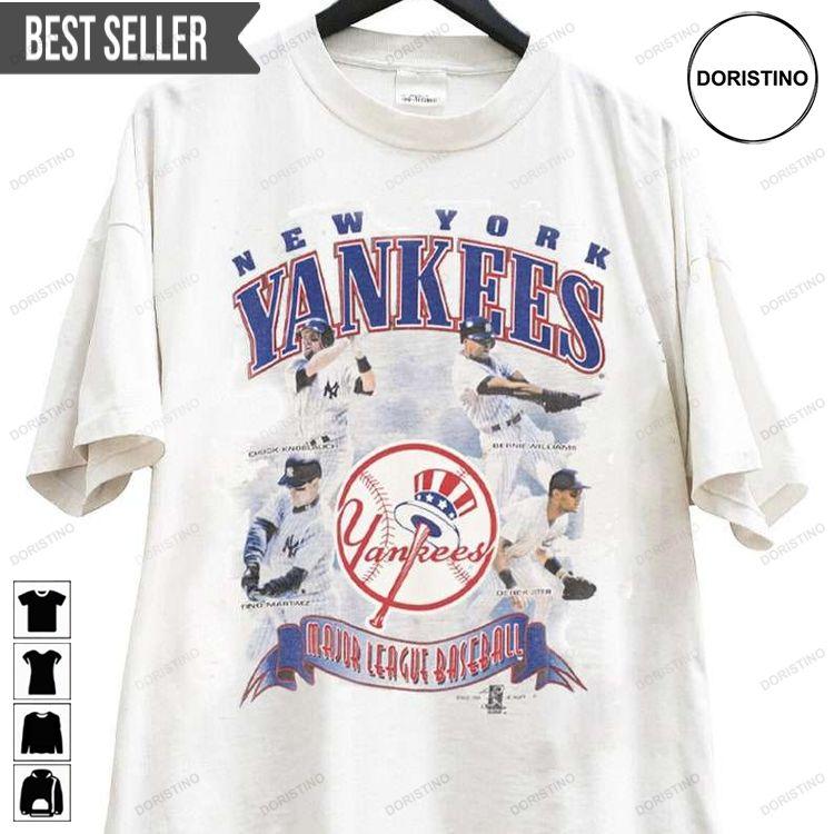 Vintage 1999 New York Yankees Jeter Williams Knoblauch Martinez Shirt