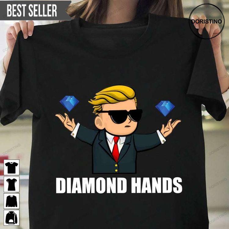 Wall Street Bets Mascot Diamond Hands Tshirt