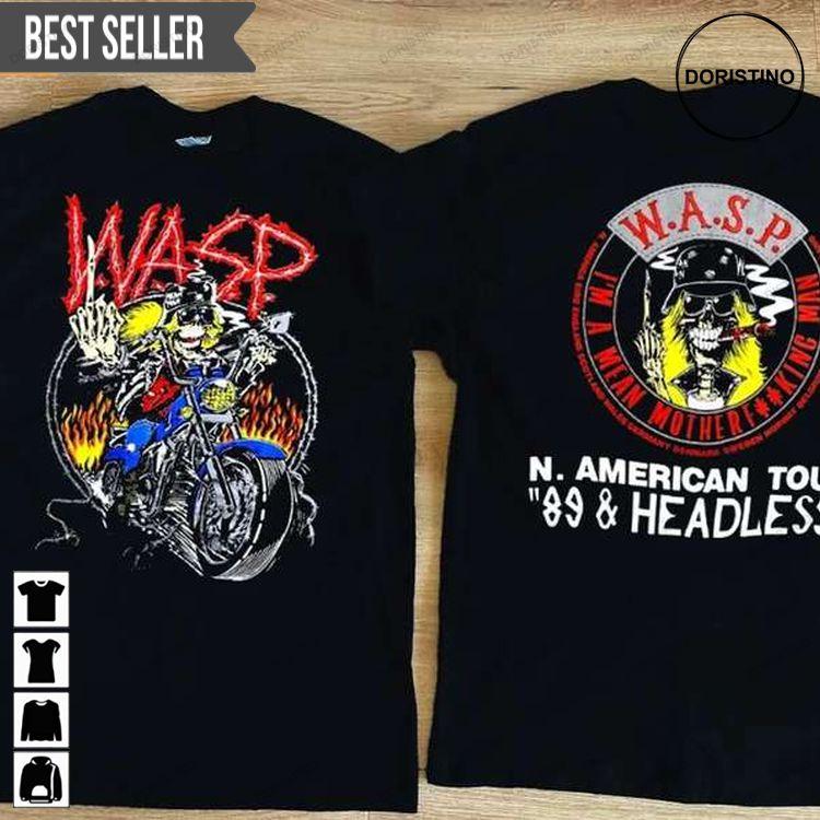 Wasp North American Tour 1989 Short-sleeve Awesome Shirt
