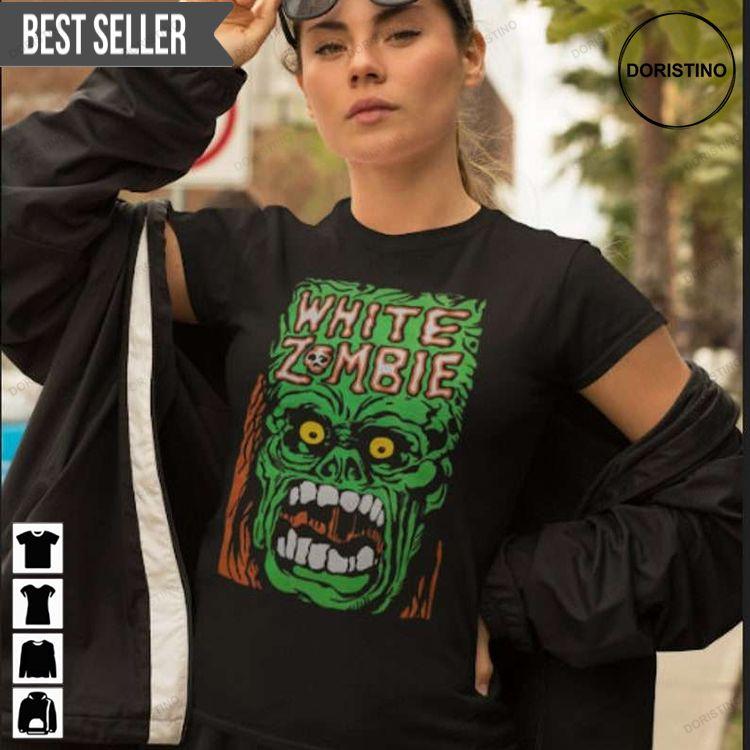 White Zombie Monster Yell Unisex Shirt