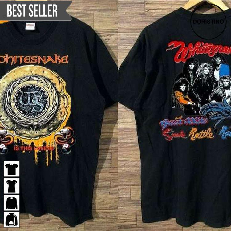 Whitesnake Is This Love 88 Concert Short-sleeve Awesome Shirt Whitesnake Is This Love 88 Concert Short-sleeve Awesome Shirt