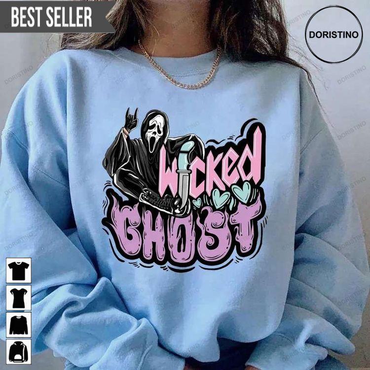 Scream Ghostface Wickled Ghost Halloween Tshirt