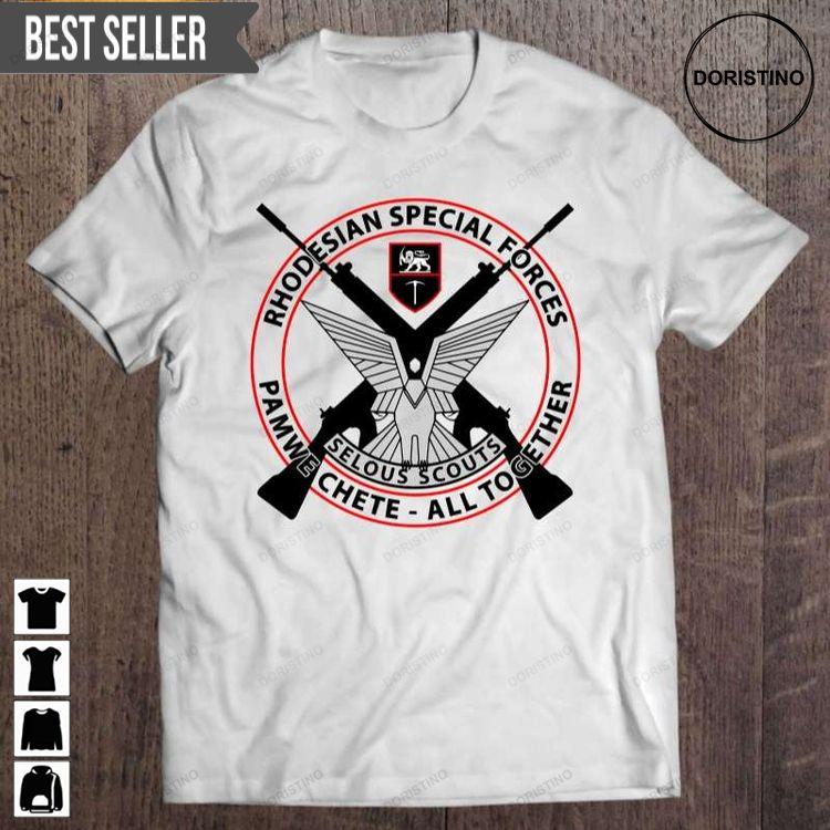 Selous Scouts Rhodesian Army Ls Short Sleeve Tshirt Selous Scouts Rhodesian Army Ls Short Sleeve Tshirt