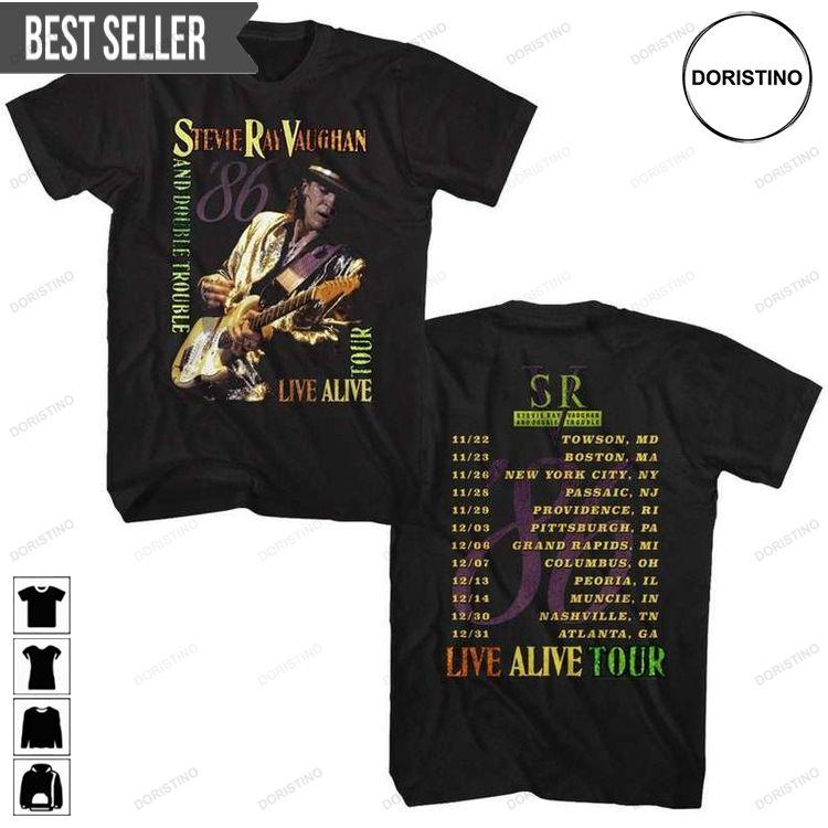 Stevie Ray Vaughan Live Alive Tour Tshirt Stevie Ray Vaughan Live Alive Tour Tshirt