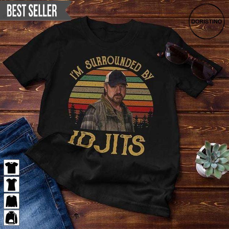 Supernatural Im Surrounded By Idjits Vintage Unisex Awesome Shirt Supernatural Im Surrounded By Idjits Vintage Unisex Awesome Shirt