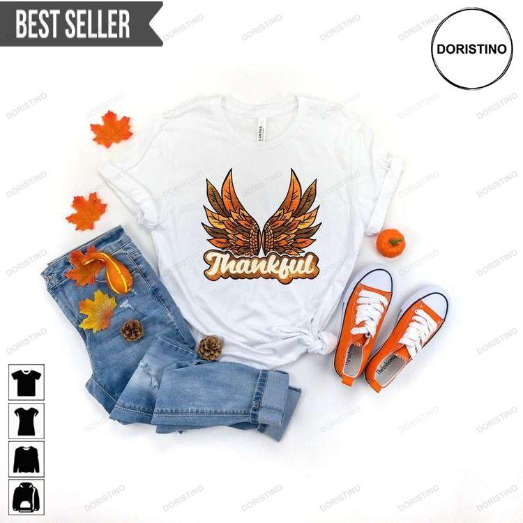 Thankful Butterfly Leopard Thanksgiving Shirt Thankful Butterfly Leopard Thanksgiving Shirt