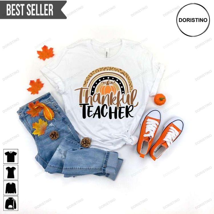 Thankful Teacher Thanksgiving Tshirt Thankful Teacher Thanksgiving Tshirt