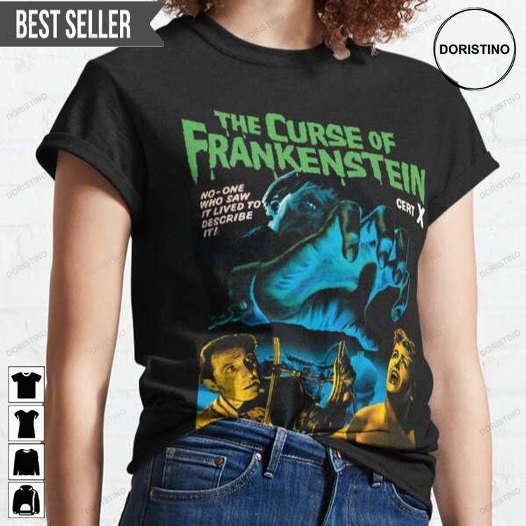 The Curse Of Frankenstein Halloween Costume Tshirt The Curse Of Frankenstein Halloween Costume Tshirt
