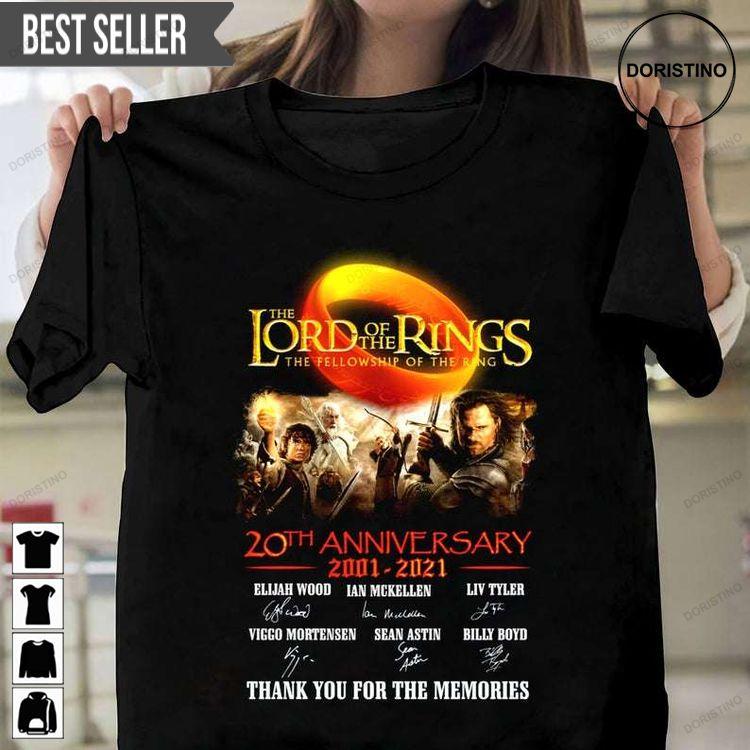 The Lord Of The Rings 20th Anniversary Signature Tshirt The Lord Of The Rings 20th Anniversary Signature Tshirt