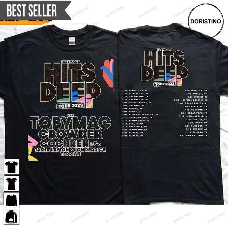 Tobymac Hits Deep Tour 2023 Tshirt Tobymac Hits Deep Tour 2023 Tshirt
