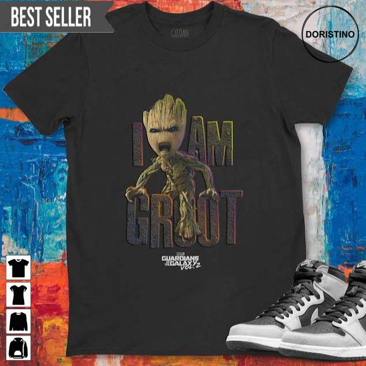 Marvel Guardians Vol2 I Am Groot Tshirt