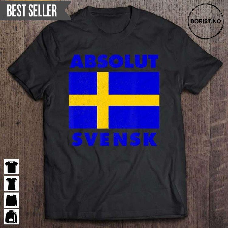 Swedish Flag Design Absolute Svensk Short Sleeve Shirt Swedish Flag Design Absolute Svensk Short Sleeve Shirt