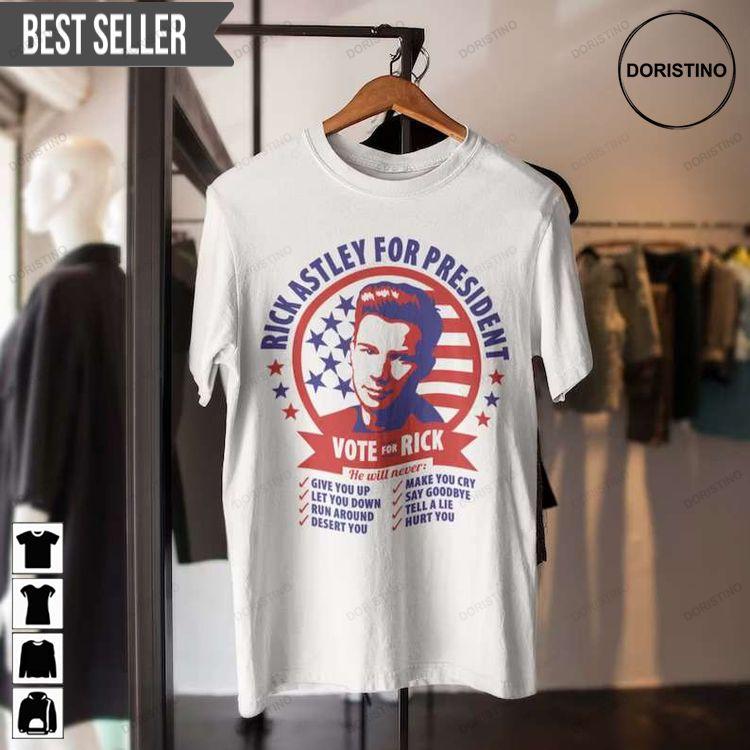 Vote For Rick Rick Astley Shirt Vote For Rick Rick Astley Shirt