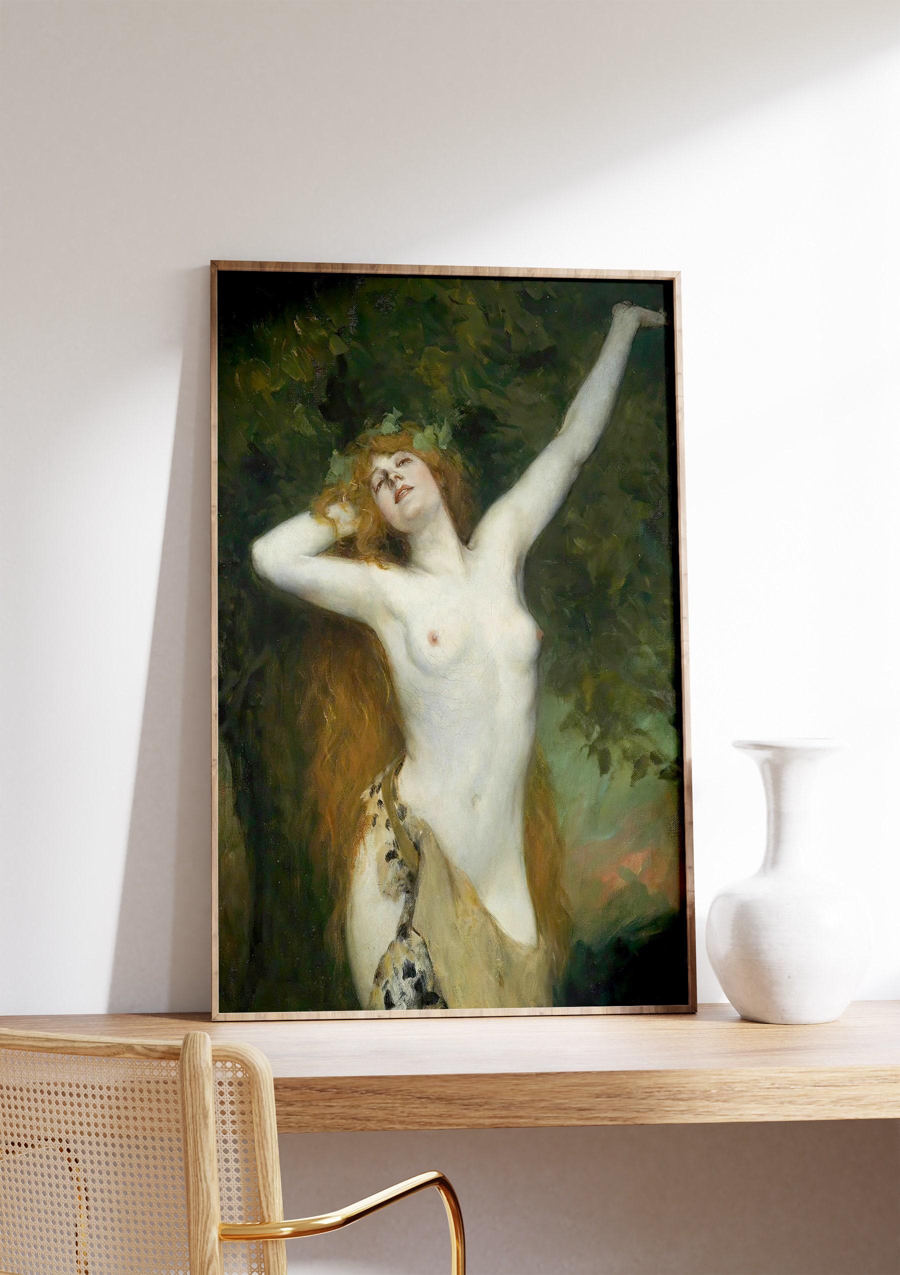 Bacchantin By Ferdinand Leeke Vintage Limited Edition Posters (No Frame) Bacchantin By Ferdinand Leeke Vintage Limited Edition Posters (No Frame)