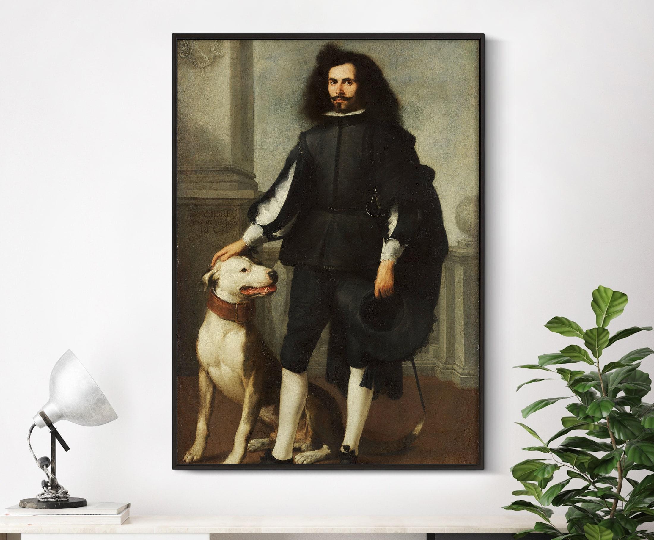 Bartolom Estebn Murillo Don Andrs De Andrade Y La Cal 1665 Vintage Portrait Decor Dog Awesome Poster (No Frame) Bartolom Estebn Murillo Don Andrs De Andrade Y La Cal 1665 Vintage Portrait Decor Dog Awesome Poster (No Frame)
