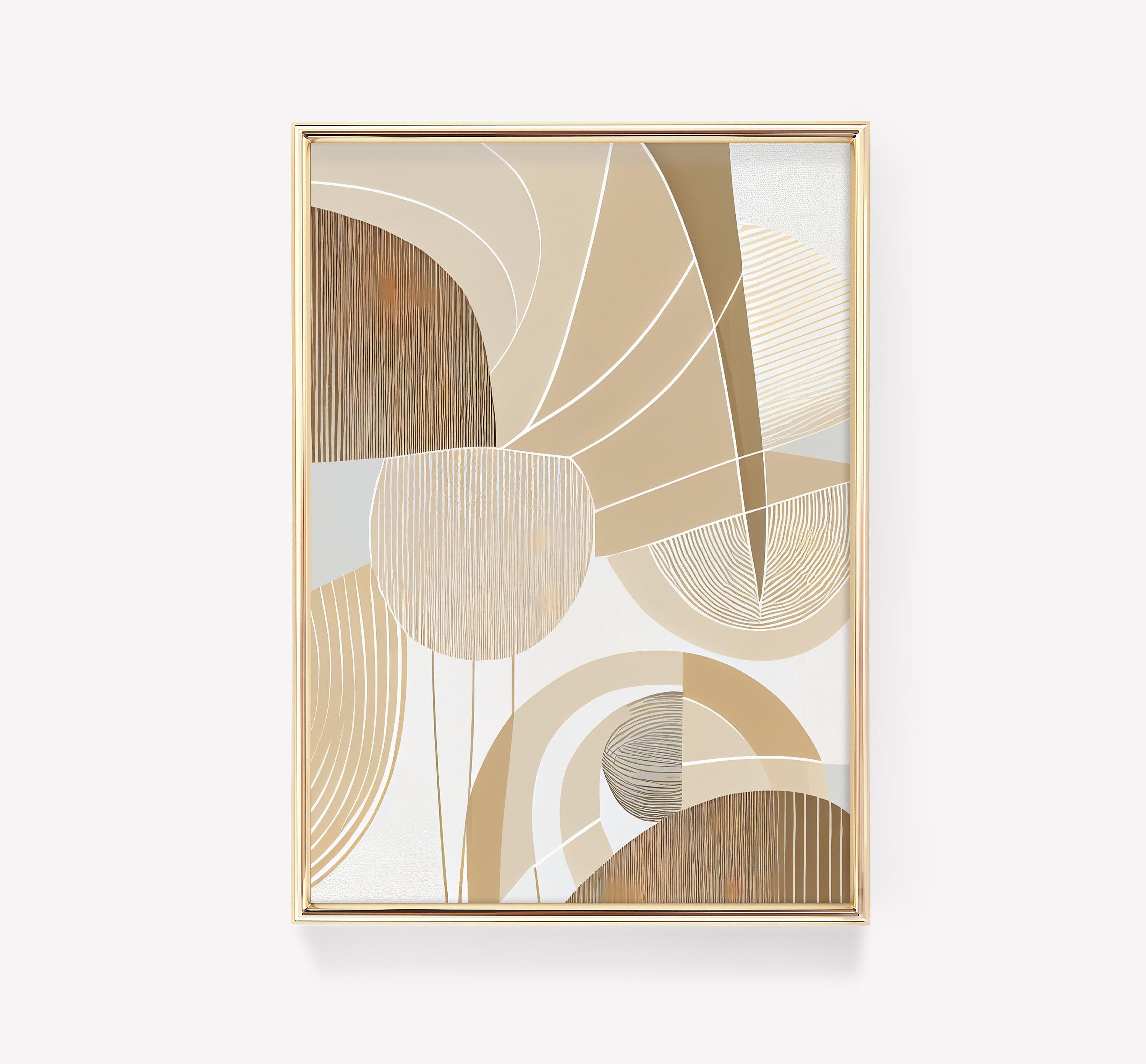 Beige Geometric 2 Limited Edition Posters (No Frame)