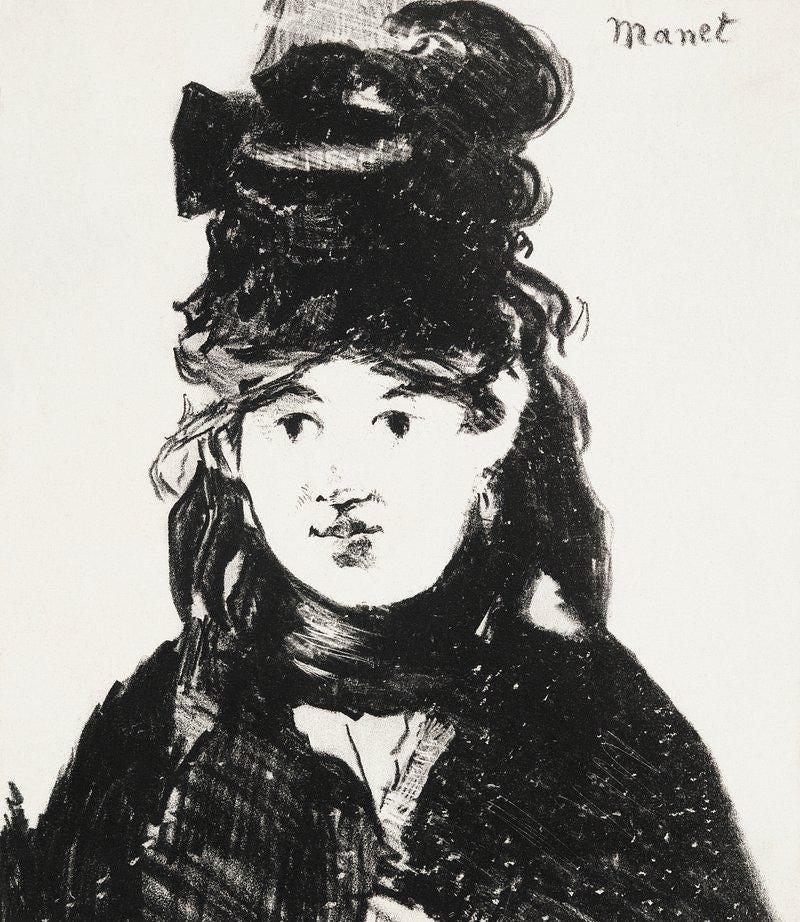 Berthe Morisot Portrait Edouard Manet Vintage Limited Edition Posters (No Frame) Berthe Morisot Portrait Edouard Manet Vintage Limited Edition Posters (No Frame)