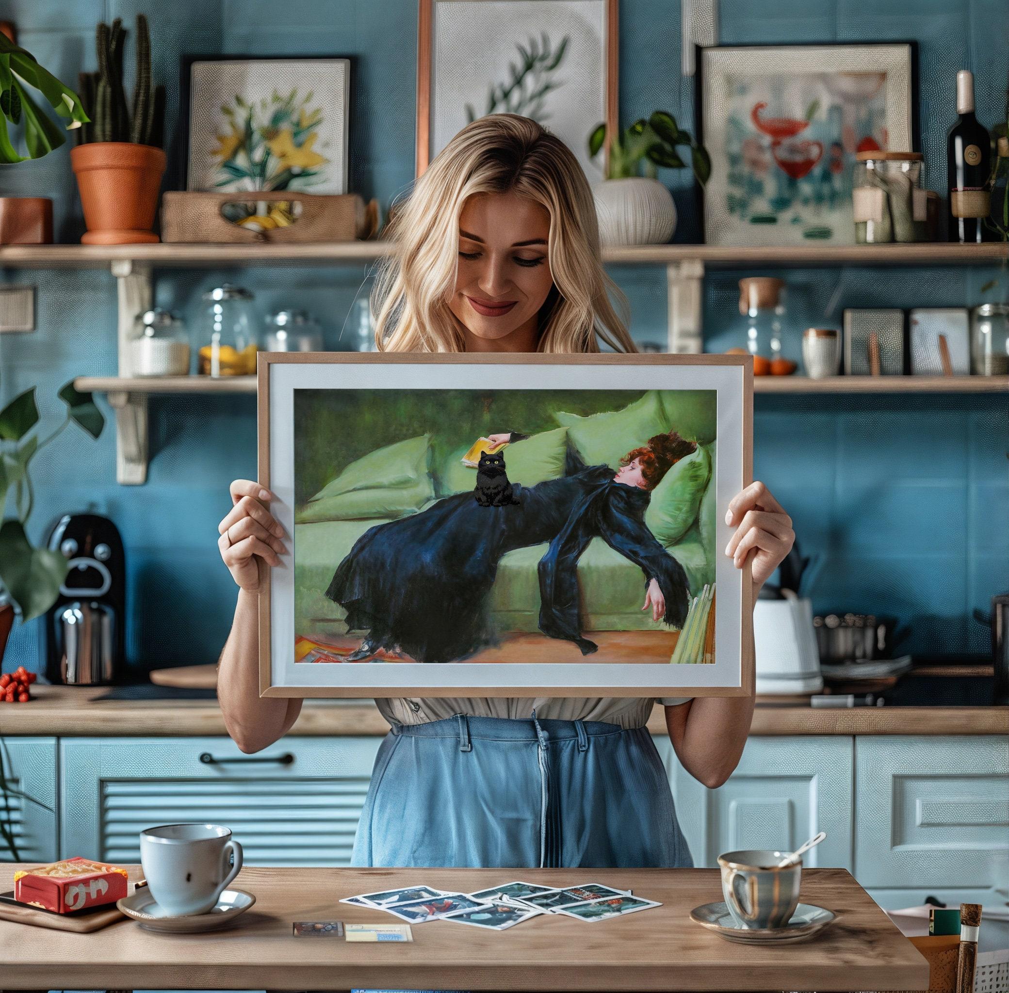 Black Cat Art Trending Style Poster (No Frame) Black Cat Art Trending Style Poster (No Frame)