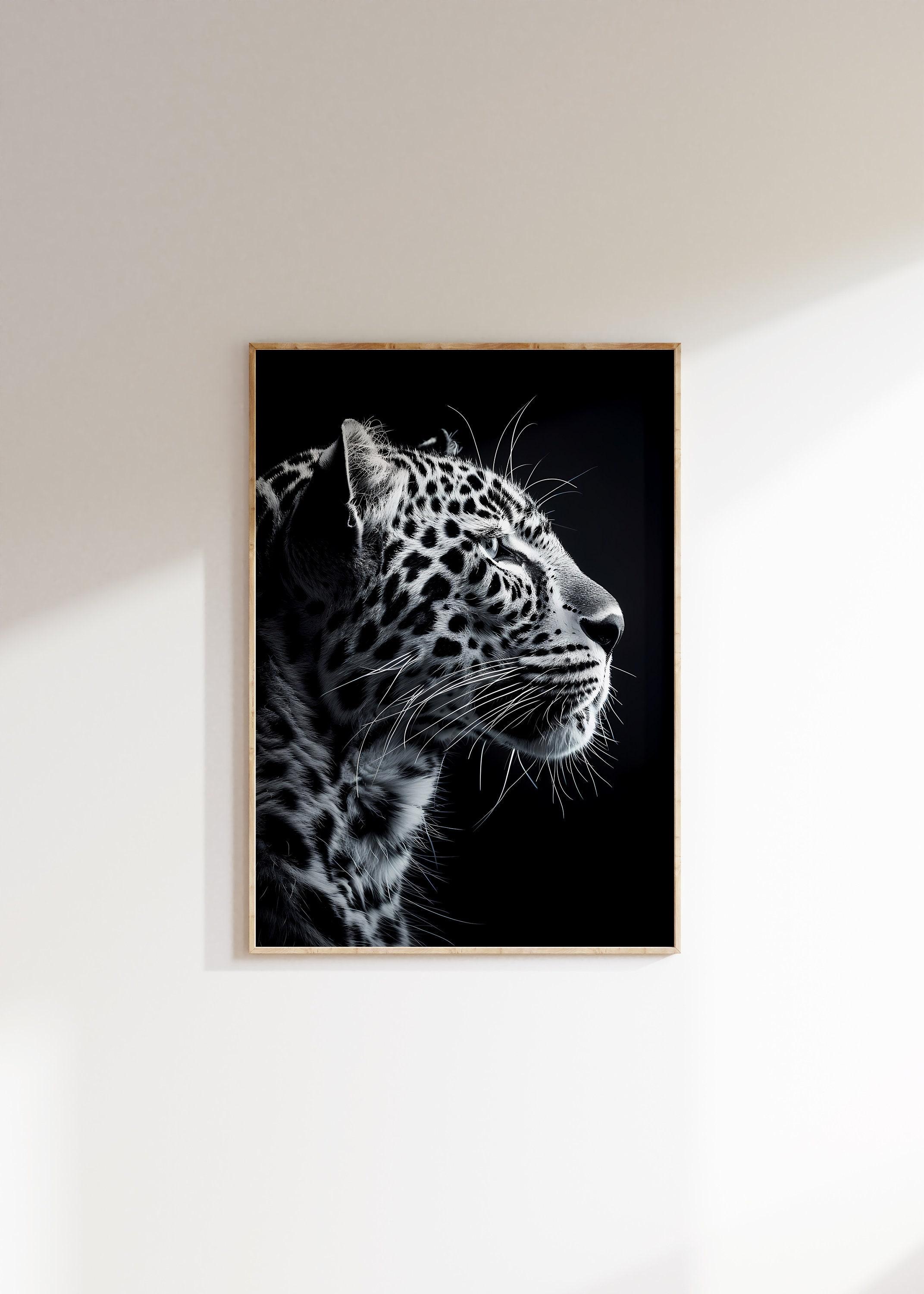 Black White Leopard Jaguar Trending Style Poster (No Frame) Black White Leopard Jaguar Trending Style Poster (No Frame)