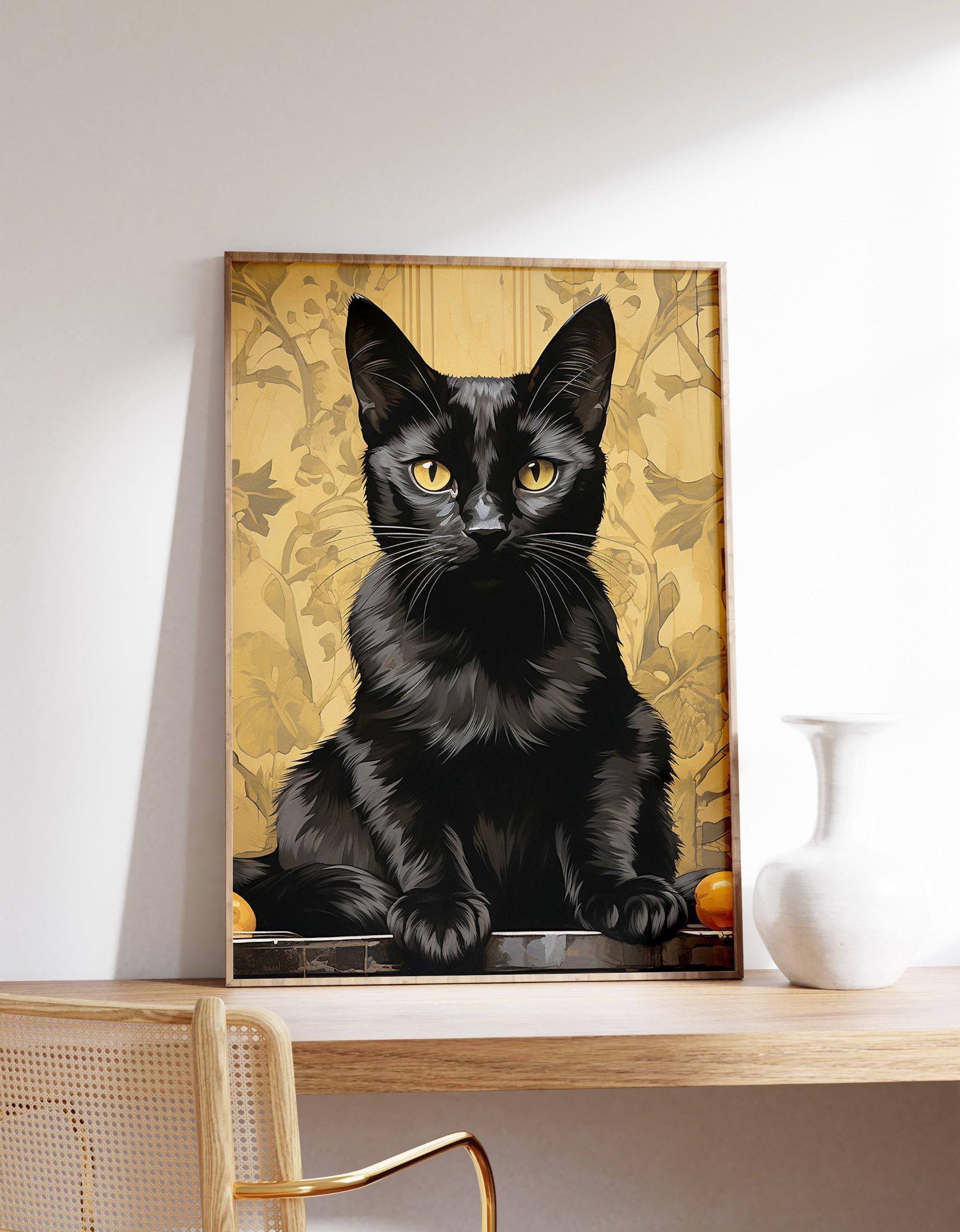 Botanical Black Cat Cottagecore Limited Edition Posters (No Frame) Botanical Black Cat Cottagecore Limited Edition Posters (No Frame)