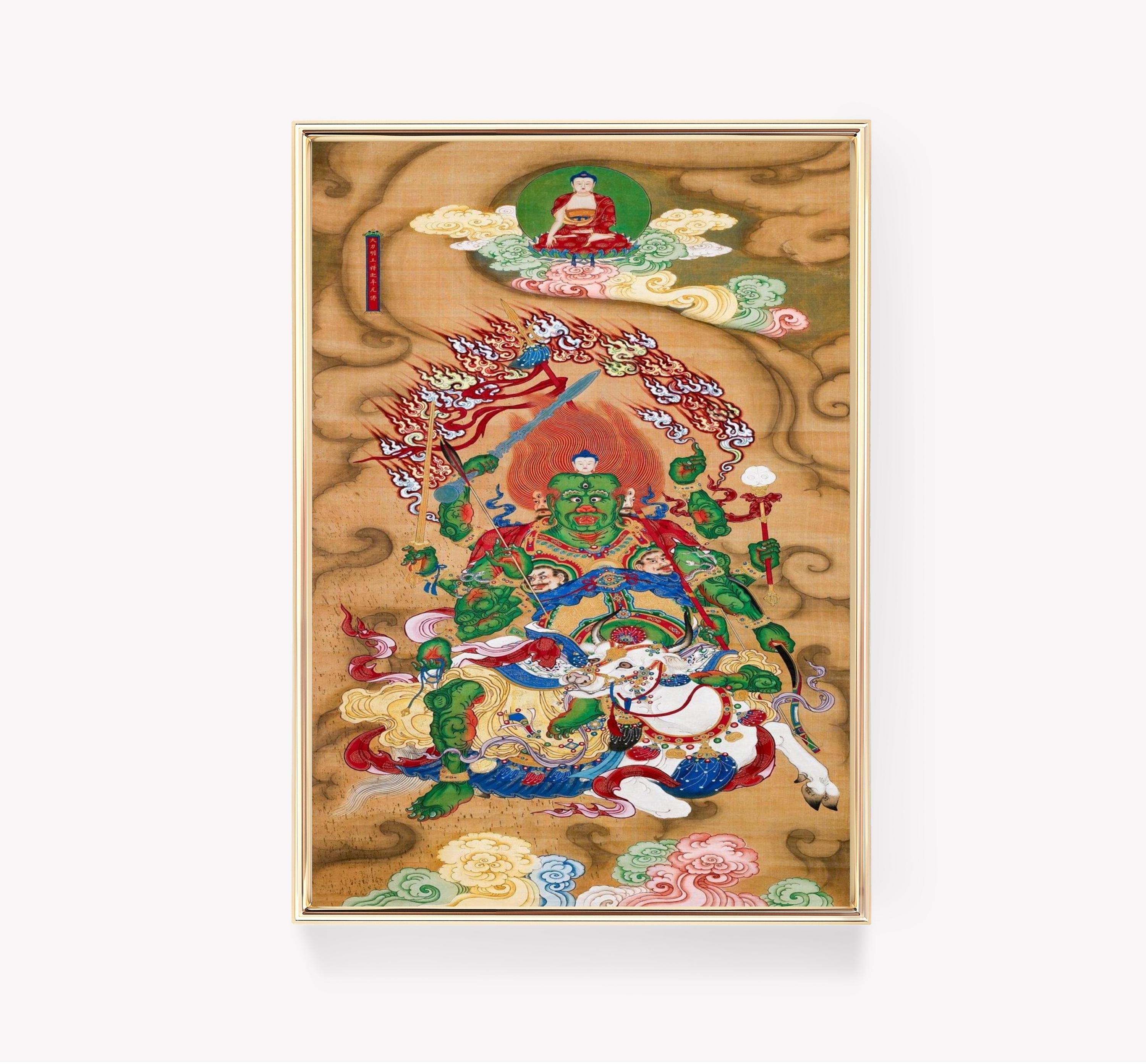 Buddhist Deity Art Vintage Limited Edition Posters (No Frame)