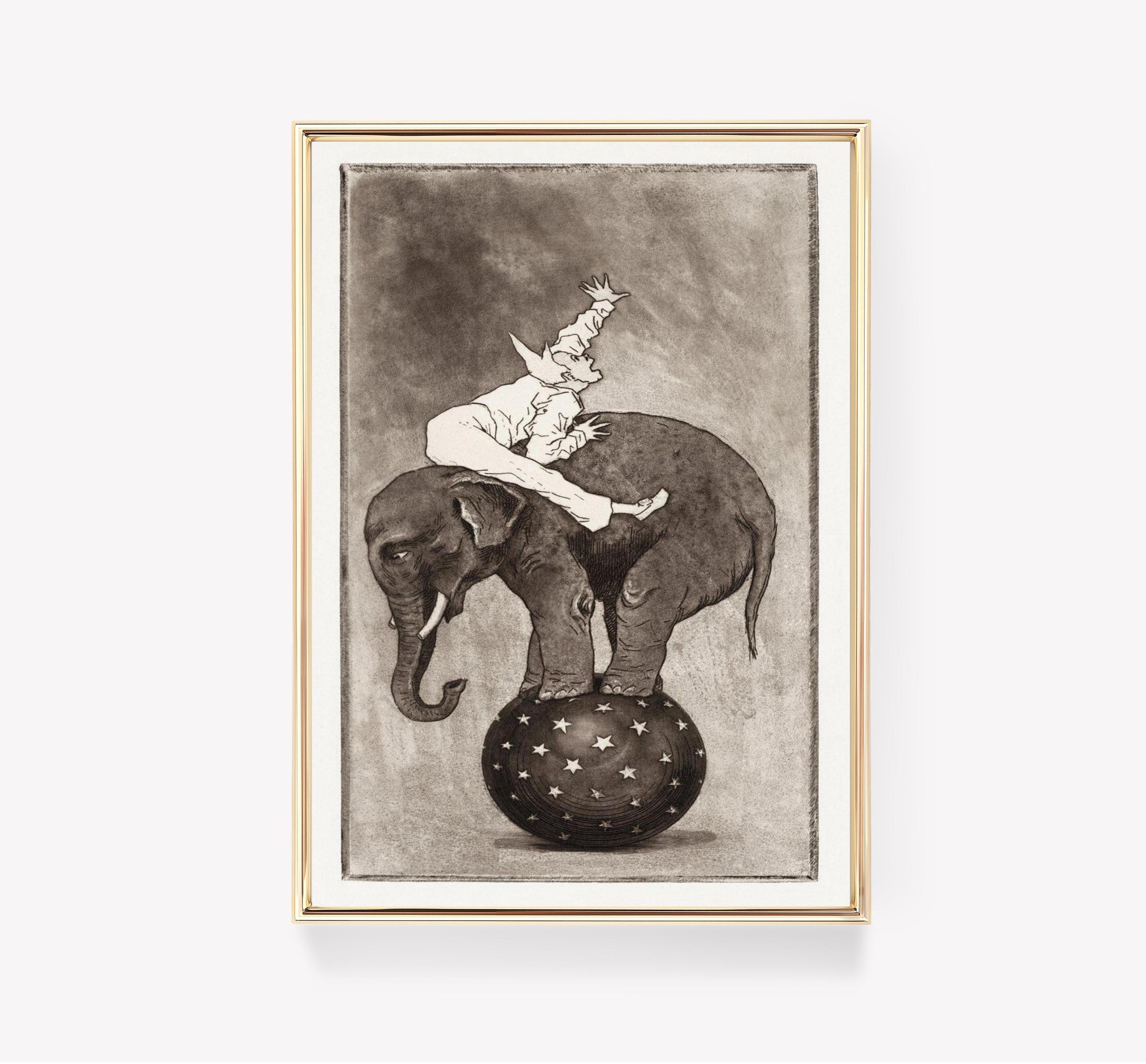 Buster Keatons Elephant Jared Blando Vintage Limited Edition Posters (No Frame) Buster Keatons Elephant Jared Blando Vintage Limited Edition Posters (No Frame)